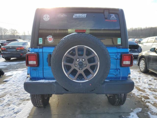 1C4GJXANXMW722352 - 2021 JEEP WRANGLER SPORT BLUE photo 6