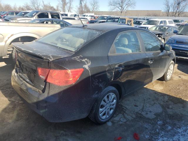 KNAFU4A23B5430954 - 2011 KIA FORTE EX BLACK photo 3