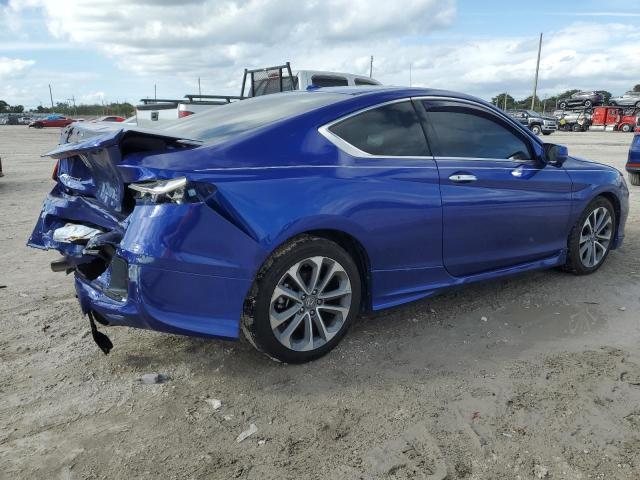 1HGCT2B83EA002587 - 2014 HONDA ACCORD EXL BLUE photo 3