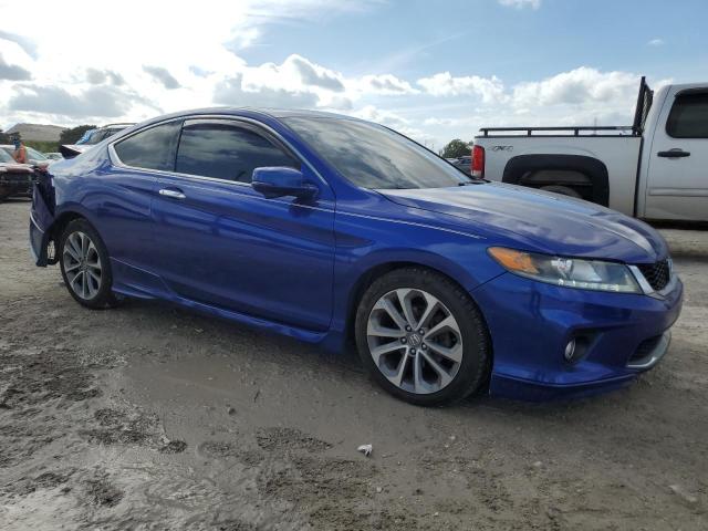 1HGCT2B83EA002587 - 2014 HONDA ACCORD EXL BLUE photo 4