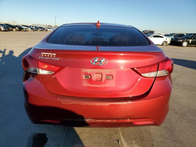 5NPDH4AE3DH416242 - 2013 HYUNDAI ELANTRA GLS RED photo 6