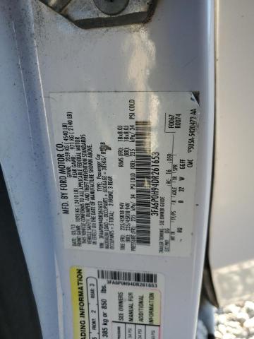 3FA6P0H94DR261653 - 2013 FORD FUSION SE Blanco foto 13