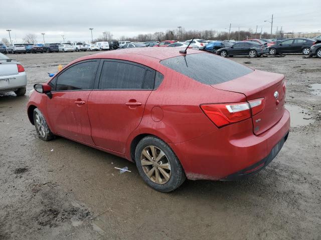 KNADN4A32D6296027 - 2013 KIA RIO EX RED photo 2