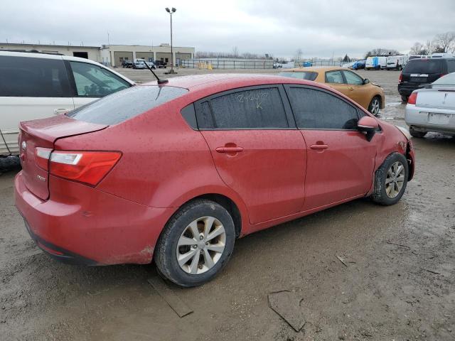 KNADN4A32D6296027 - 2013 KIA RIO EX RED photo 3