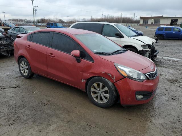 KNADN4A32D6296027 - 2013 KIA RIO EX RED photo 4