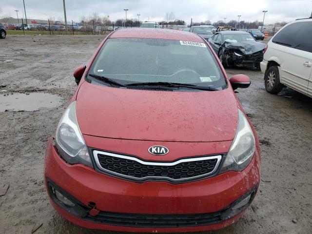 KNADN4A32D6296027 - 2013 KIA RIO EX RED photo 5