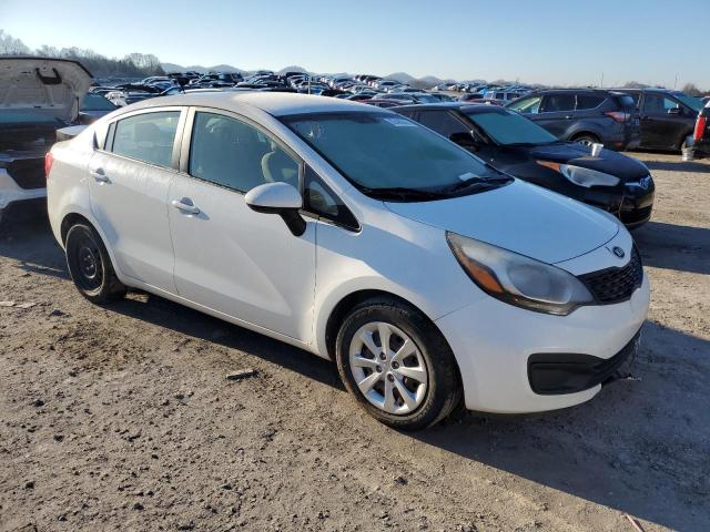 KNADM4A31E6373202 - 2014 KIA RIO LX WHITE photo 4