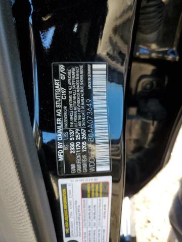 WDDHF8HB0AA073649 - 2010 MERCEDES-BENZ E 350 4MATIC BLACK photo 12