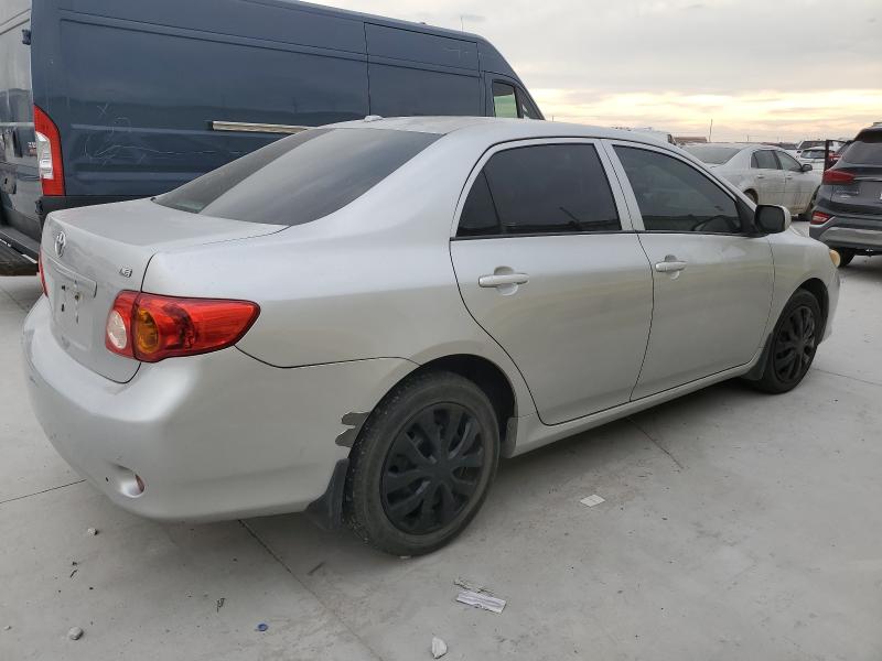 1NXBU4EE2AZ284696 - 2010 TOYOTA COROLLA BASE Gümüş foto 3