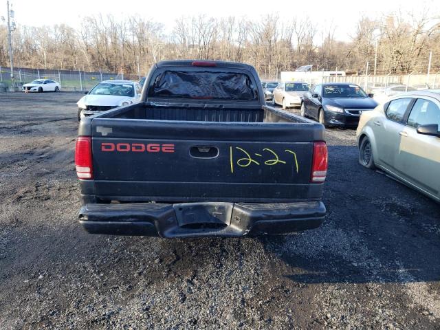 1B7GL22X9WS662443 - 1998 DODGE DAKOTA BLACK photo 6