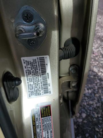 1HGFA16577L124177 - 2007 HONDA CIVIC LX BEIGE photo 12