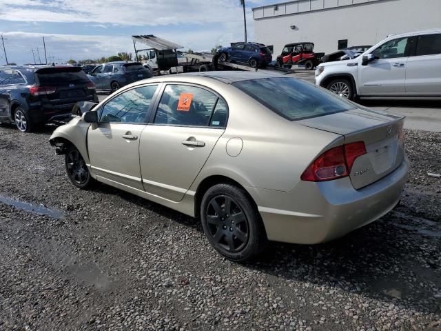 1HGFA16577L124177 - 2007 HONDA CIVIC LX BEIGE photo 2