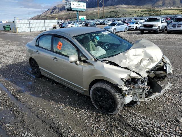 1HGFA16577L124177 - 2007 HONDA CIVIC LX BEIGE photo 4