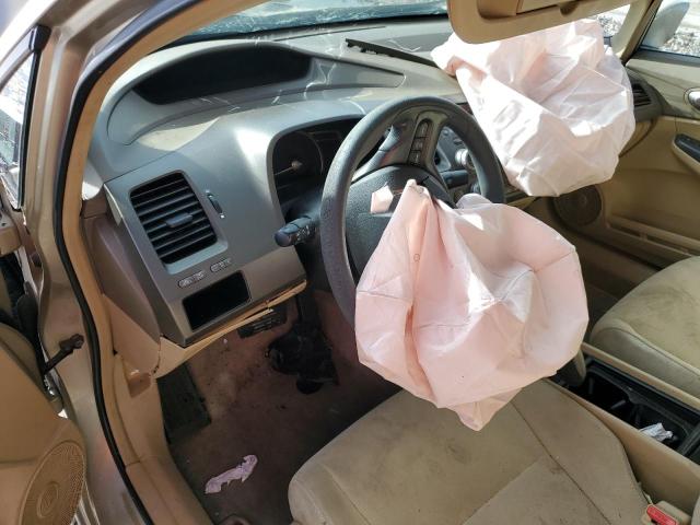 1HGFA16577L124177 - 2007 HONDA CIVIC LX BEIGE photo 9