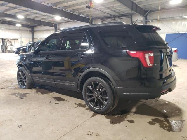 1FM5K8D8XJGC79671 - 2018 FORD EXPLORER XLT BLACK photo 2