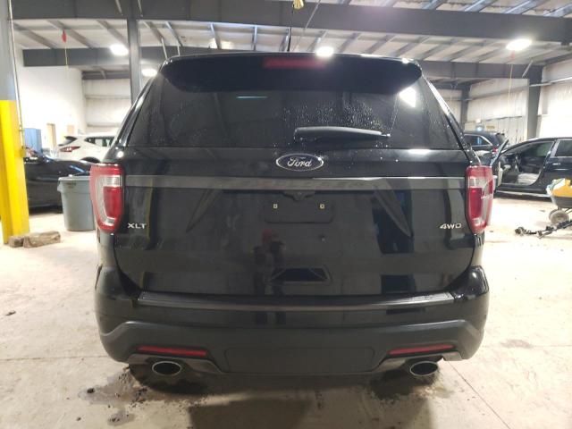 1FM5K8D8XJGC79671 - 2018 FORD EXPLORER XLT BLACK photo 6