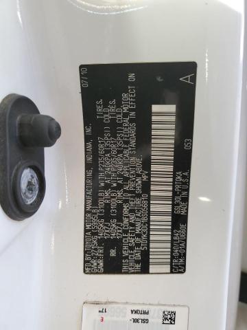 5TDYK3DC1BS056810 - 2011 TOYOTA SIENNA XLE WHITE photo 12