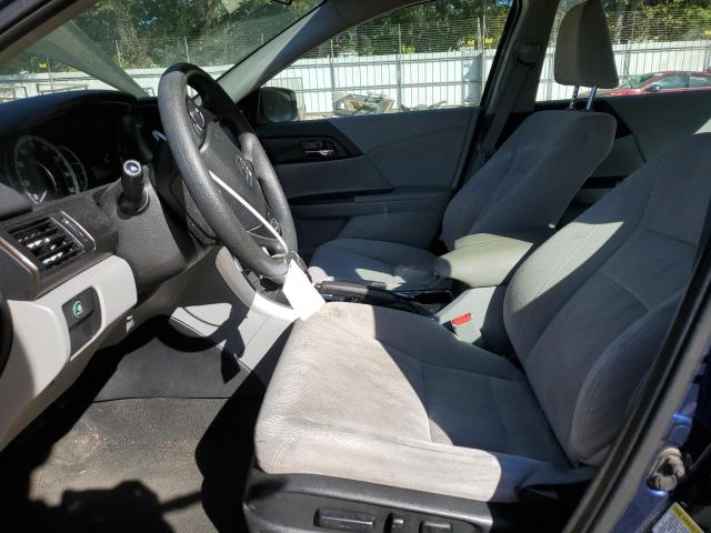 1HGCR2F73EA178278 - 2014 HONDA ACCORD EX BLUE photo 7