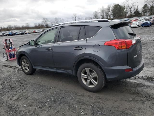 JTMRFREV0FD128237 - 2015 TOYOTA RAV4 XLE GRAY photo 2