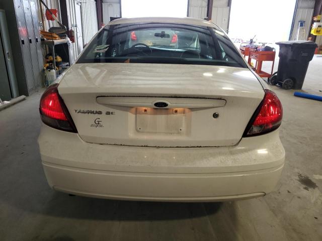 1FAFP53U06A101422 - 2006 FORD TAURUS SE WHITE photo 6