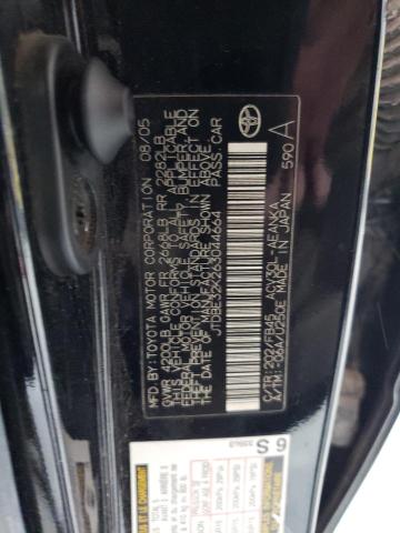 JTDBE32K263044664 - 2006 TOYOTA CAMRY LE BLACK photo 13