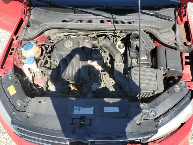 3VW2K7AJXFM210370 - 2015 VOLKSWAGEN JETTA BASE Czerwony zdjęcie 11