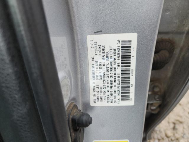 1HGCR2F55DA103921 - 2013 HONDA ACCORD SPORT Արծաթագույն լուսանկար 12