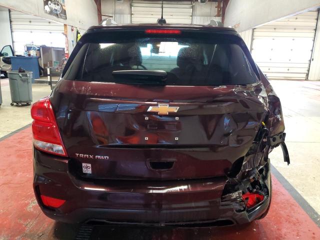 KL7CJPSB6MB341864 - 2021 CHEVROLET TRAX 1LT BURGUNDY photo 6