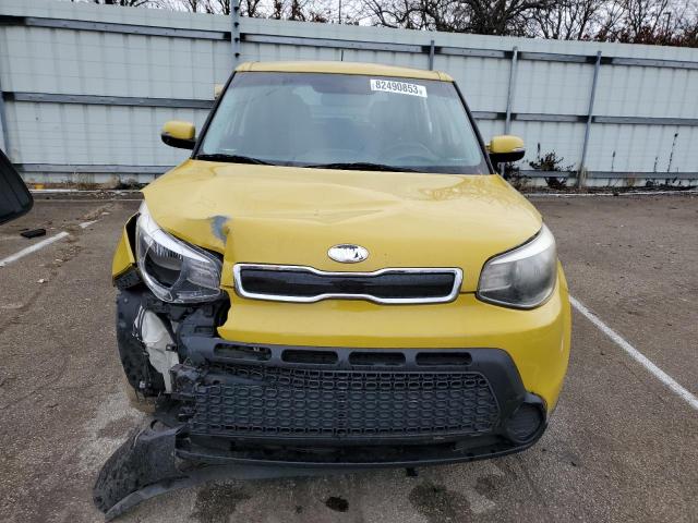 KNDJP3A5XE7006687 - 2014 KIA SOUL + YELLOW photo 5