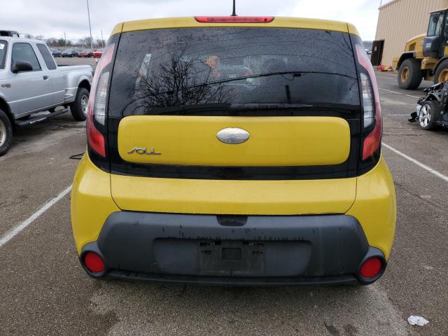 KNDJP3A5XE7006687 - 2014 KIA SOUL + YELLOW photo 6