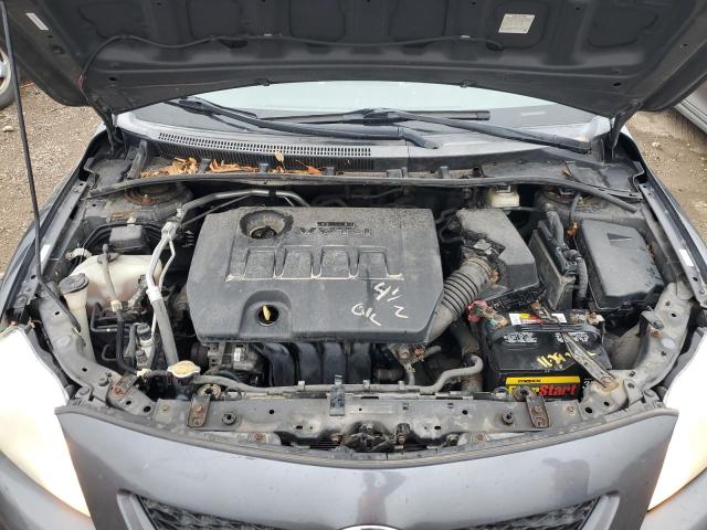 1NXBU4EE9AZ225340 - 2010 TOYOTA COROLLA BASE GRAY photo 11