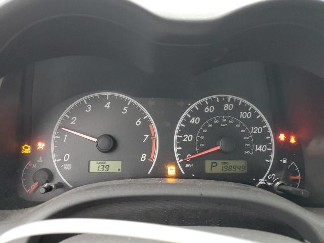 1NXBU4EE9AZ225340 - 2010 TOYOTA COROLLA BASE GRAY photo 9