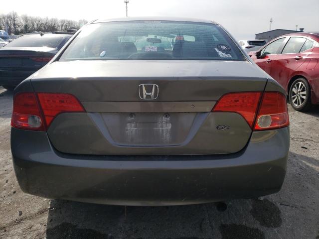 1HGFA16826L143602 - 2006 HONDA CIVIC EX GRAY photo 6