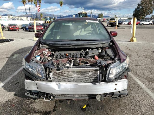 19XFB2F59FE233698 - 2015 HONDA CIVIC LX BURGUNDY photo 5