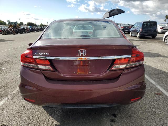 19XFB2F59FE233698 - 2015 HONDA CIVIC LX BURGUNDY photo 6