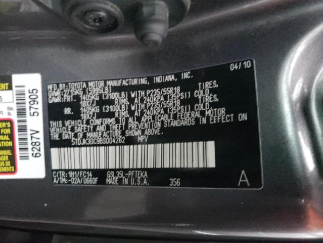 5TDJK3DC9BS004262 - 2011 TOYOTA SIENNA LE GRAY photo 13