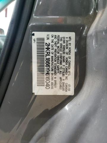 2HKRL1866YH616040 - 2000 HONDA ODYSSEY EX GRAY photo 12