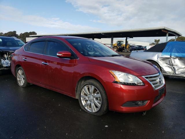 3N1AB7AP4FY221282 - 2015 NISSAN SENTRA S RED photo 4