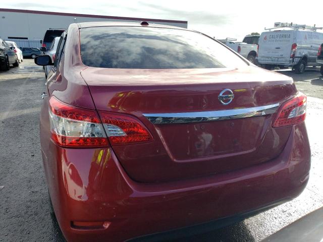 3N1AB7AP4FY221282 - 2015 NISSAN SENTRA S RED photo 6