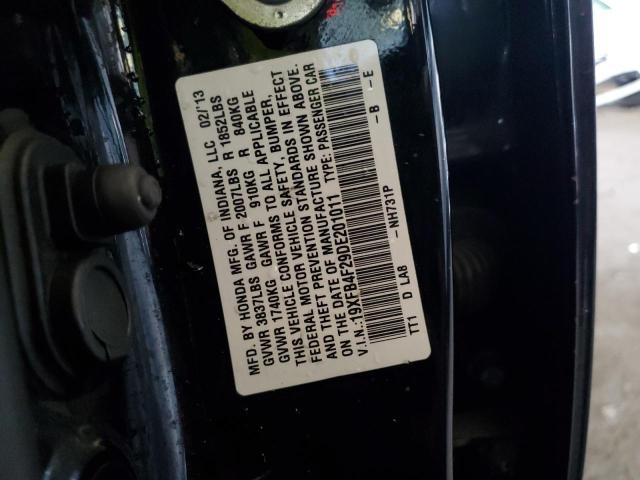 19XFB4F29DE201011 - 2013 HONDA CIVIC HYBRID BLACK photo 12