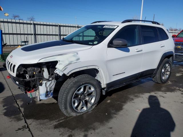 1C4PJMBX2KD468675 - 2019 JEEP CHEROKEE TRAILHAWK WHITE photo 1