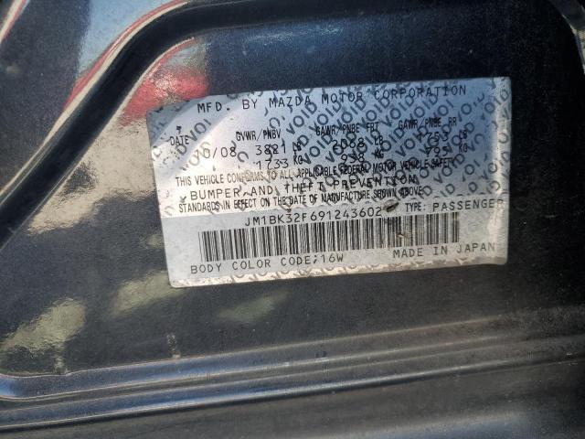 JM1BK32F691243602 - 2009 MAZDA 3 I BLACK photo 12