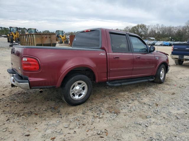 1FTRW07L93KA74631 - 2003 FORD F150 SUPERCREW RED photo 3