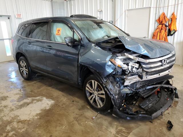 5FNYF6H52GB017527 - 2016 HONDA PILOT EXL BLUE photo 4