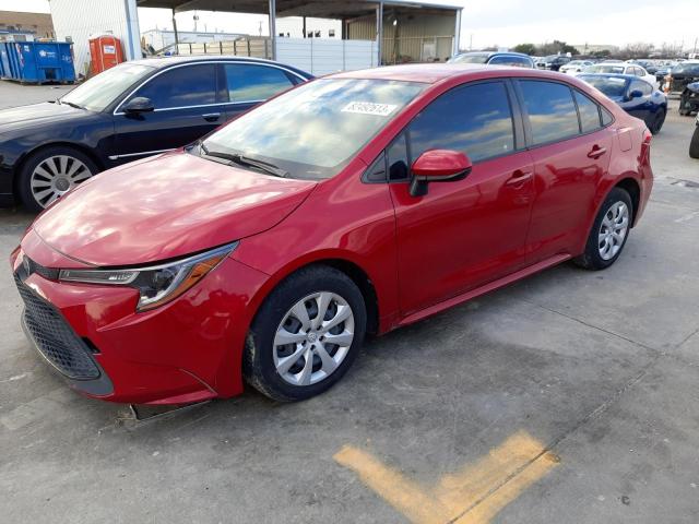 JTDEPMAEXMJ148434 - 2021 TOYOTA COROLLA LE RED photo 1