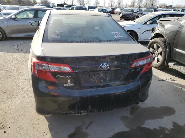 4T4BF1FK3CR186346 - 2012 TOYOTA CAMRY BASE BLACK photo 6