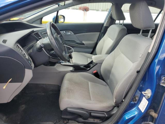 19XFB2F57FE009183 - 2015 HONDA CIVIC LX BLUE photo 7