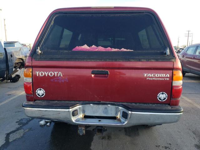 5TEGN92N21Z790187 - 2001 TOYOTA TACOMA DOUBLE CAB PRERUNNER RED photo 6