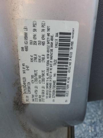 3D7KR28A17G834085 - 2007 DODGE RAM 2500 ST SILVER photo 12