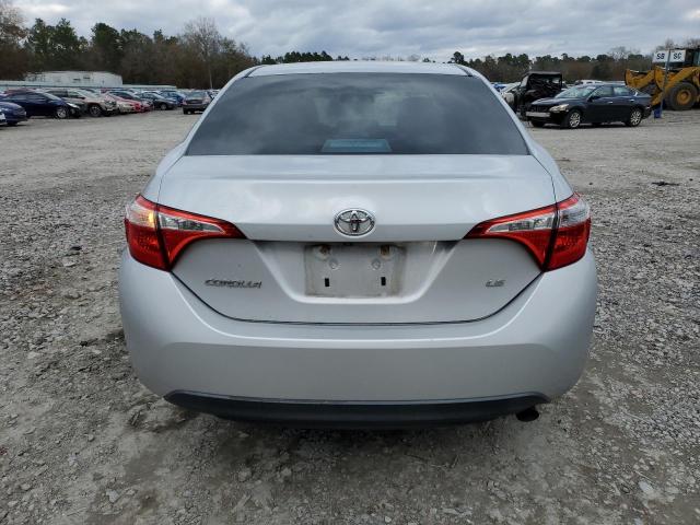 2T1BURHE4EC189427 - 2014 TOYOTA COROLLA L SILVER photo 6